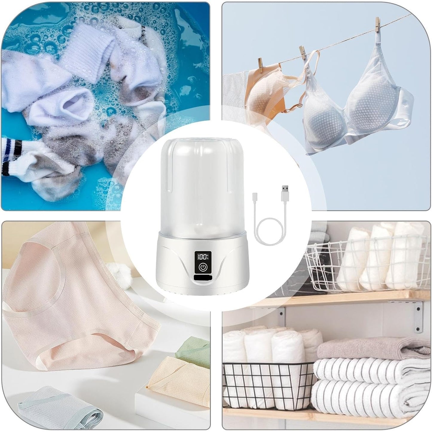 Trendy Techify's Portabla Tvättmaskin