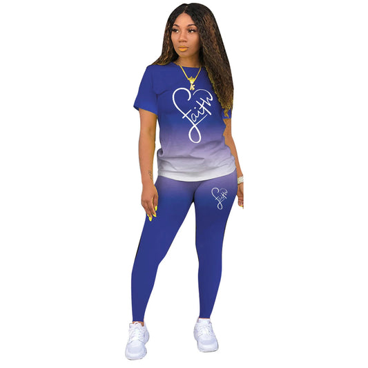 Trendy Techify's Trängingsset - Leggings & T-Shirt