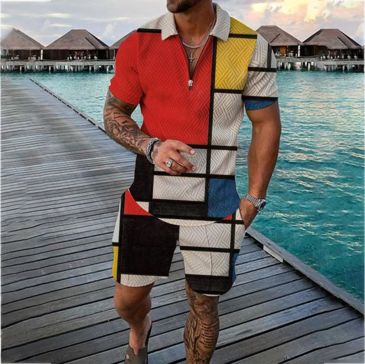 Trendy Techify's Skjorta & Shorts